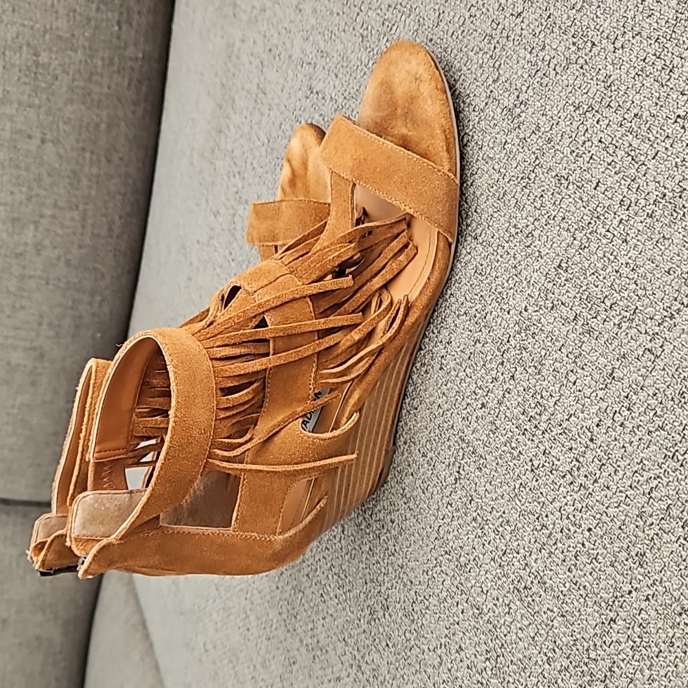 Steve Madden Fringe Wedges - 6.5